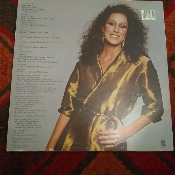 Rita Coolidge Satisfied vinyl record from 1980's - Picture 2 of 4